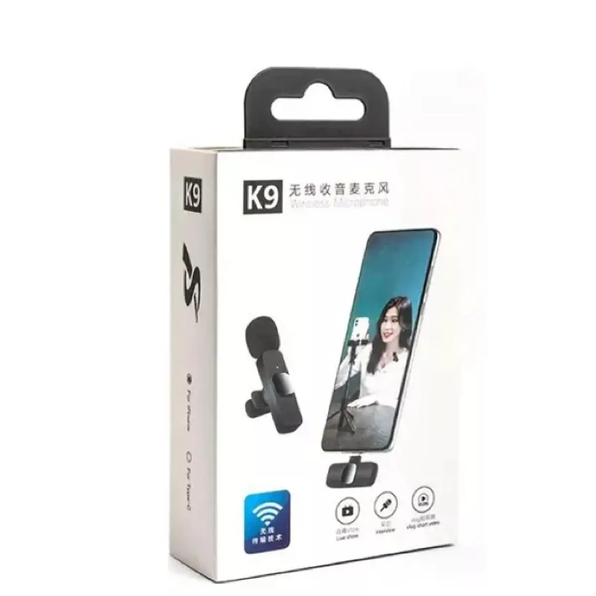 Micrófono Inalámbrico Para iPhone O Android Tipo C Color Negro | Cuotas