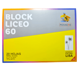 Block Dibujo 60 - 20 Hojas - 37 x 27 cm