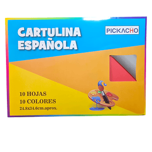 Estuche Cartulina Española 10 Pcs 34.6 x 24.8 cm