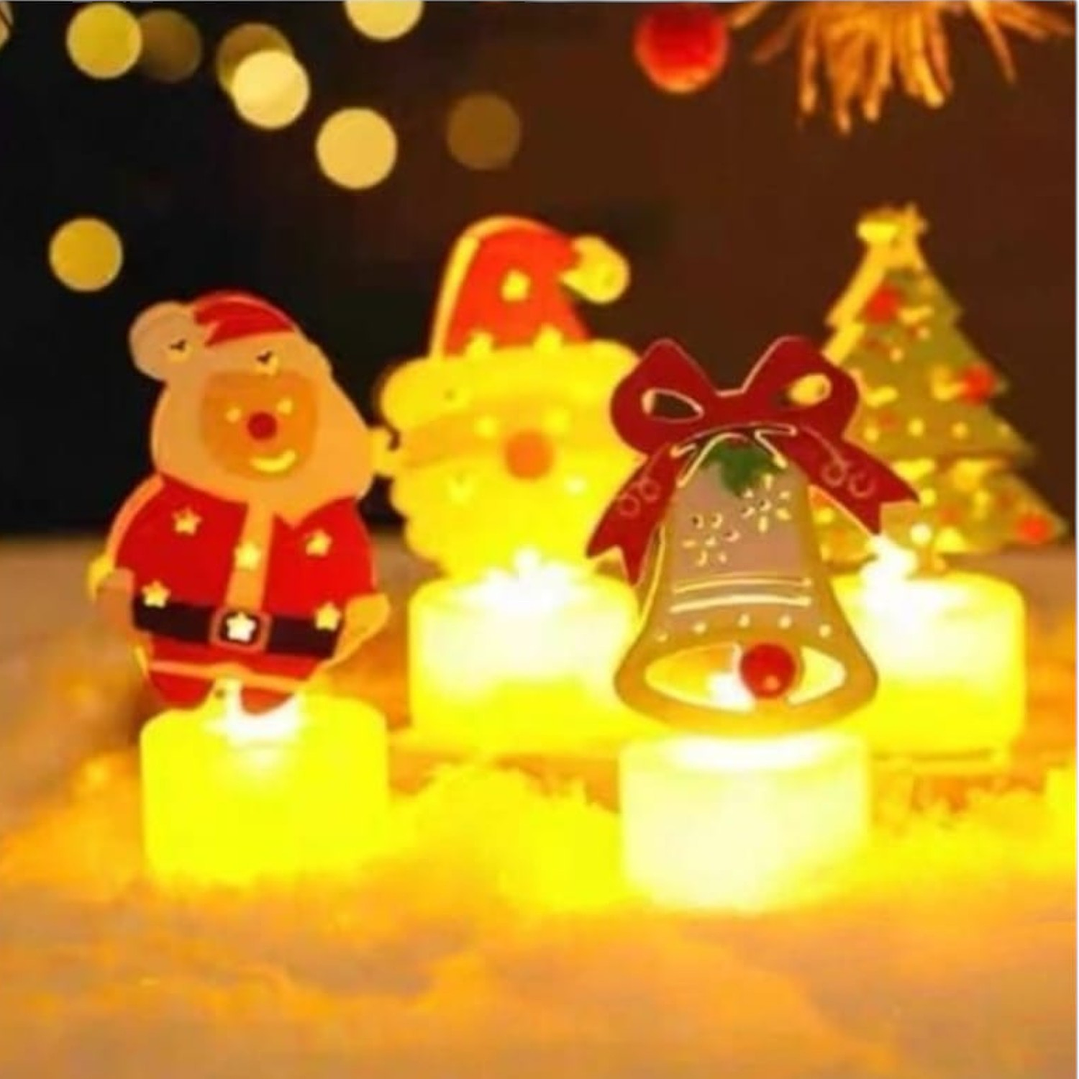 Docena Mini Lampara Con Diseño Navidad 8 x 4 cm 8 (12 unidades) 2