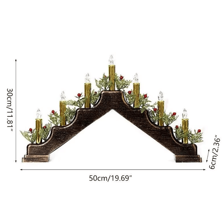 Adorno Velas Led De Mesa 50 x 30 cm Usb O Pilas 3