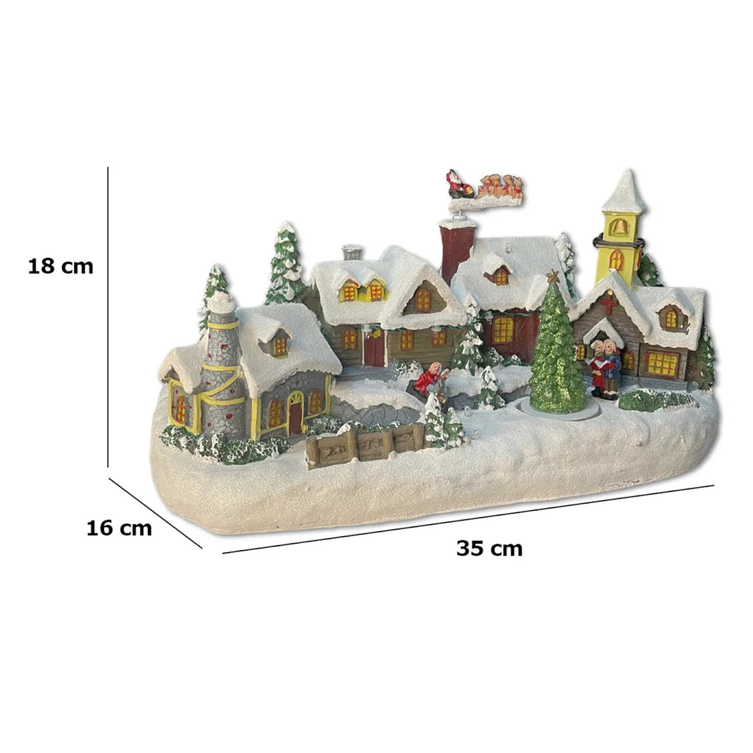 Villa Navideña Con Luz y Sonido 35 x 18 cm - L1108 4
