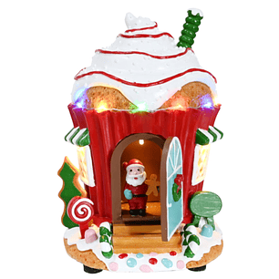 Villa Navideña Con Luz y Sonido 20 x 14 cm - W238