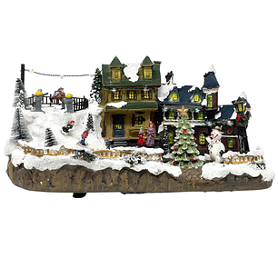 Villa Navideña Con Luz y Sonido 35 x 18 cm - LSZ339