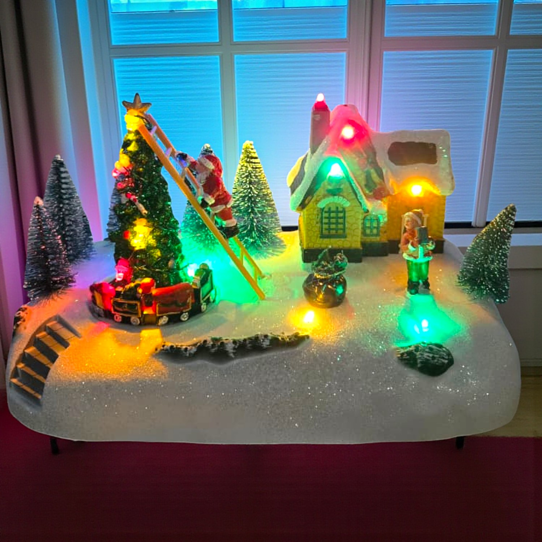 Villa Navideña Con Luz y Sonido 27 x 15 cm - H516 2