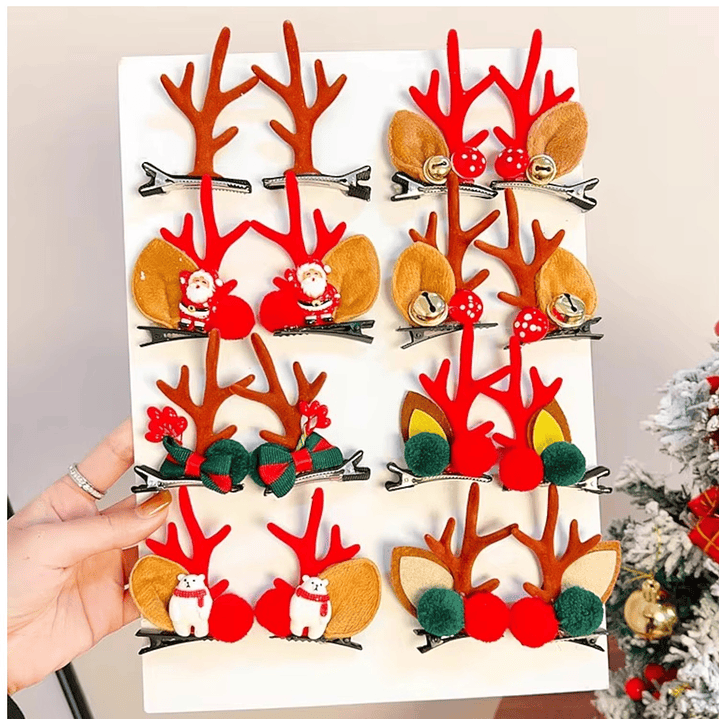 Par De Pinches Navideños Decoración Navidad  1