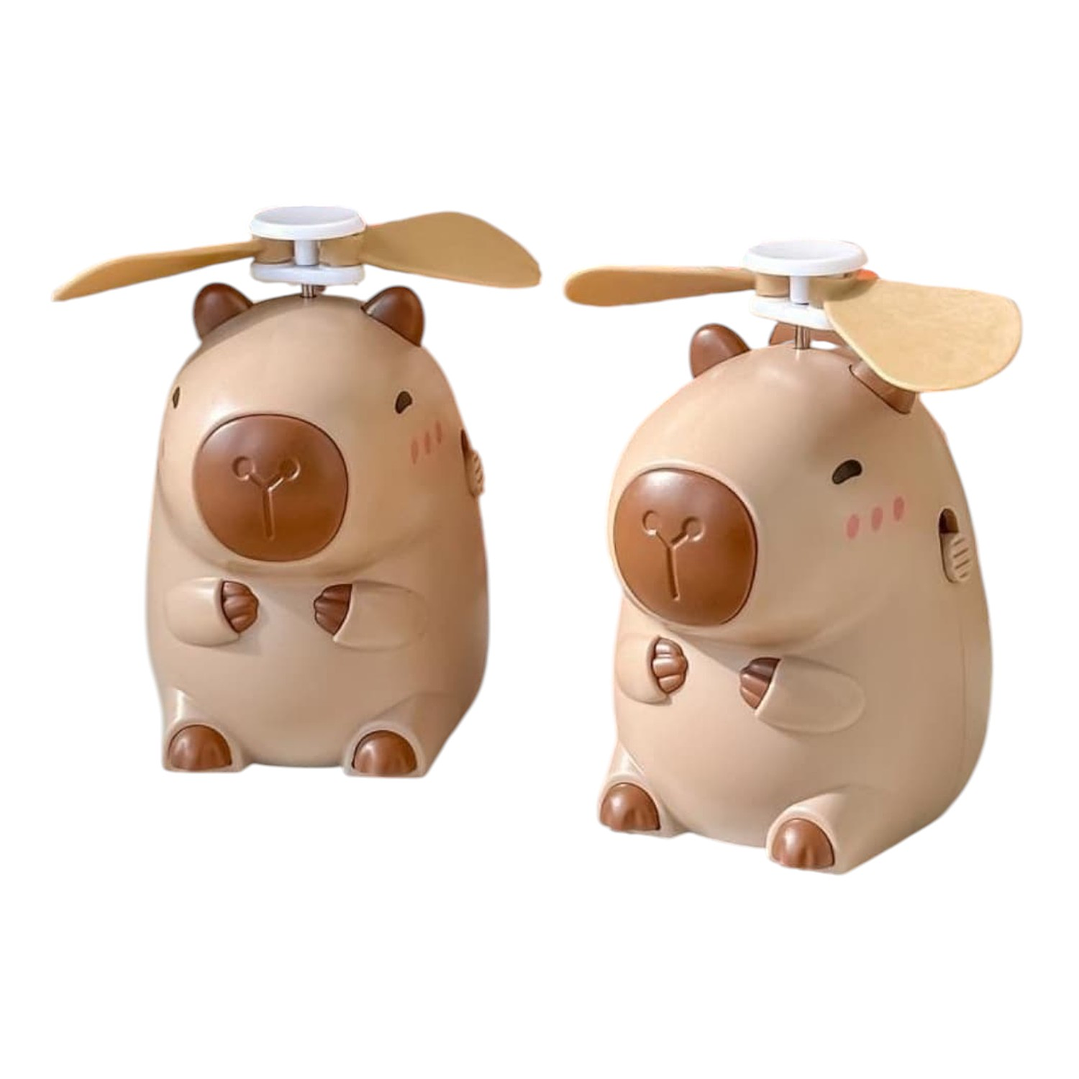 Ventilador Recargable Portatil Diseño Capibara  2