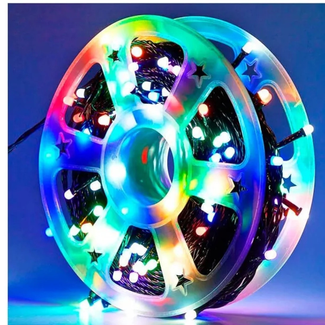 Luces 50 Metros Multicolor Corriente Enchufe 2