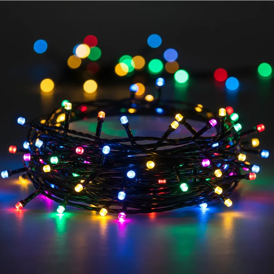Luces 50 Metros Multicolor Corriente Enchufe 3
