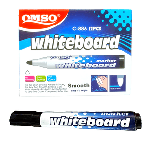 Caja 12 Plumones de Pizarra Negro