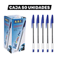 Pack 50 Lapiz Pasta Bolígrafo Azul - Miniatura 1