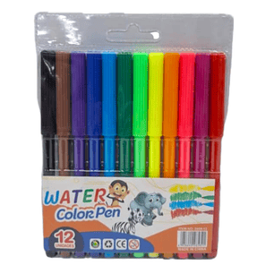 Set 12 Lapiz Scripto Plumones Escolar