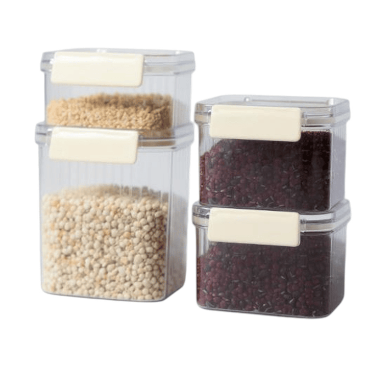 Set Organizador Acrílico 6 Pcs Con Tapa Pote   2