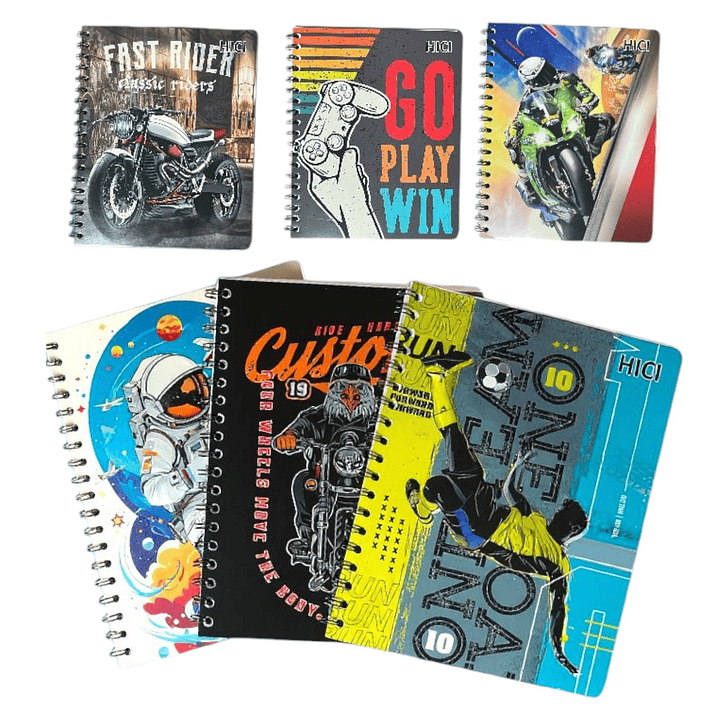 Pack 5 Cuaderno Universitario Hombre Cod: 30007 2