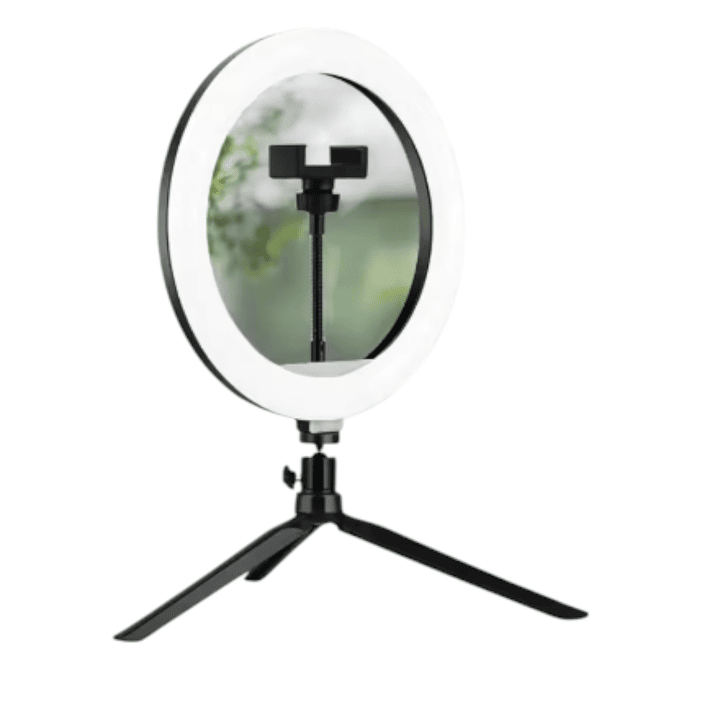 Aro Luz 26 cm 3 Niveles de Luz + Trípode Mesa + Soporte Celular 3