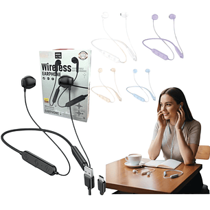 Audifonos Bluetooth De Cuello Modelo 02 Colores