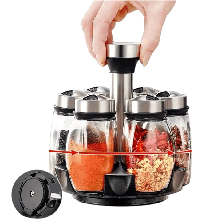 Especiero Metálico Giratorio 7 Pcs 360° 1