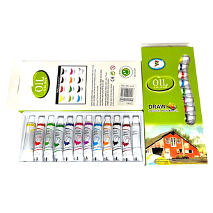 Set 12 Pinturas Oleo 