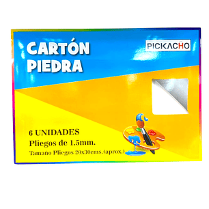 Estuche Cartón Piedra 6 Pcs 30 x 20 cm 1.5mm