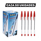Pack 50 Lapiz Pasta Bolígrafo Rojo - Miniatura 1