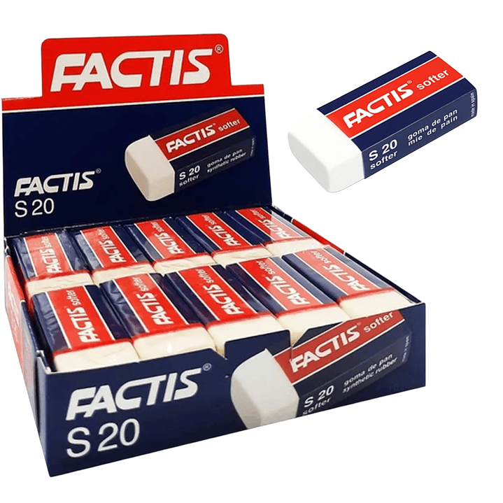 Caja 20 Pcs Gomas Factis 1