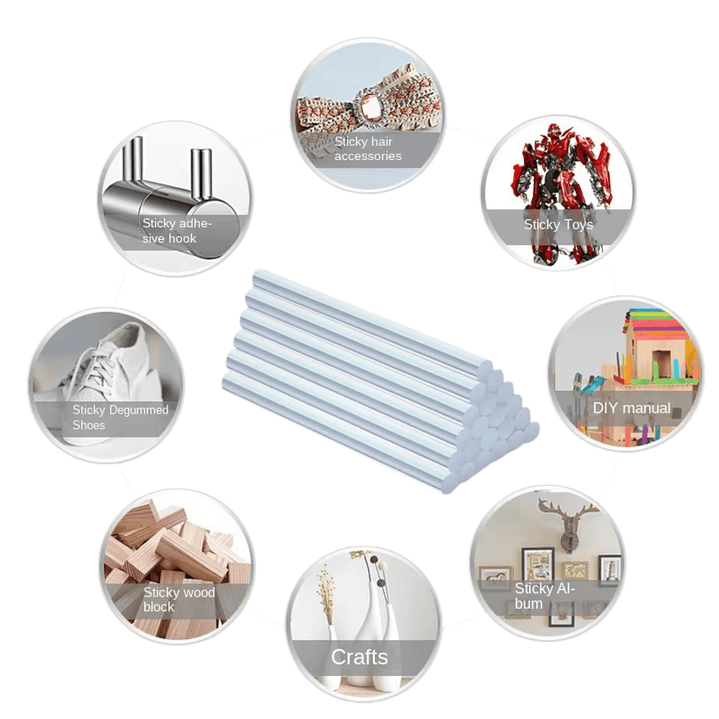 Paquete Barras De Silicona 50 Pcs Aprox 2