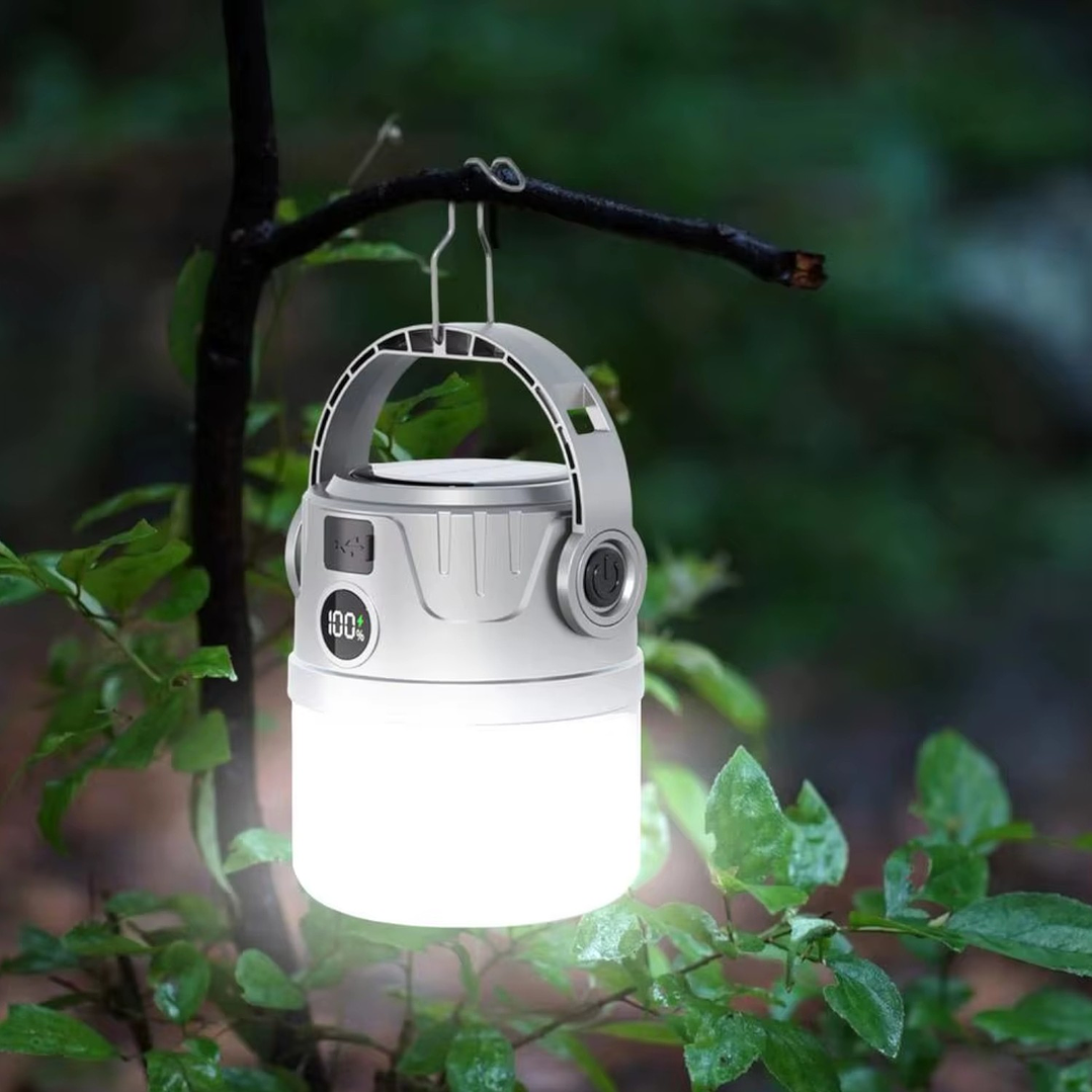 Linterna Ampolleta Solar Recargable De Mano 4