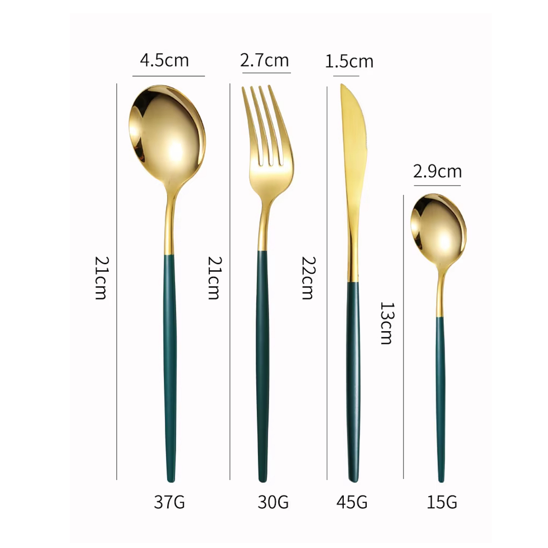 Set Servicios Dorados 24 Pcs 2