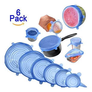 Set 6 Pcs Tapa Silicona Multiuso Adaptables