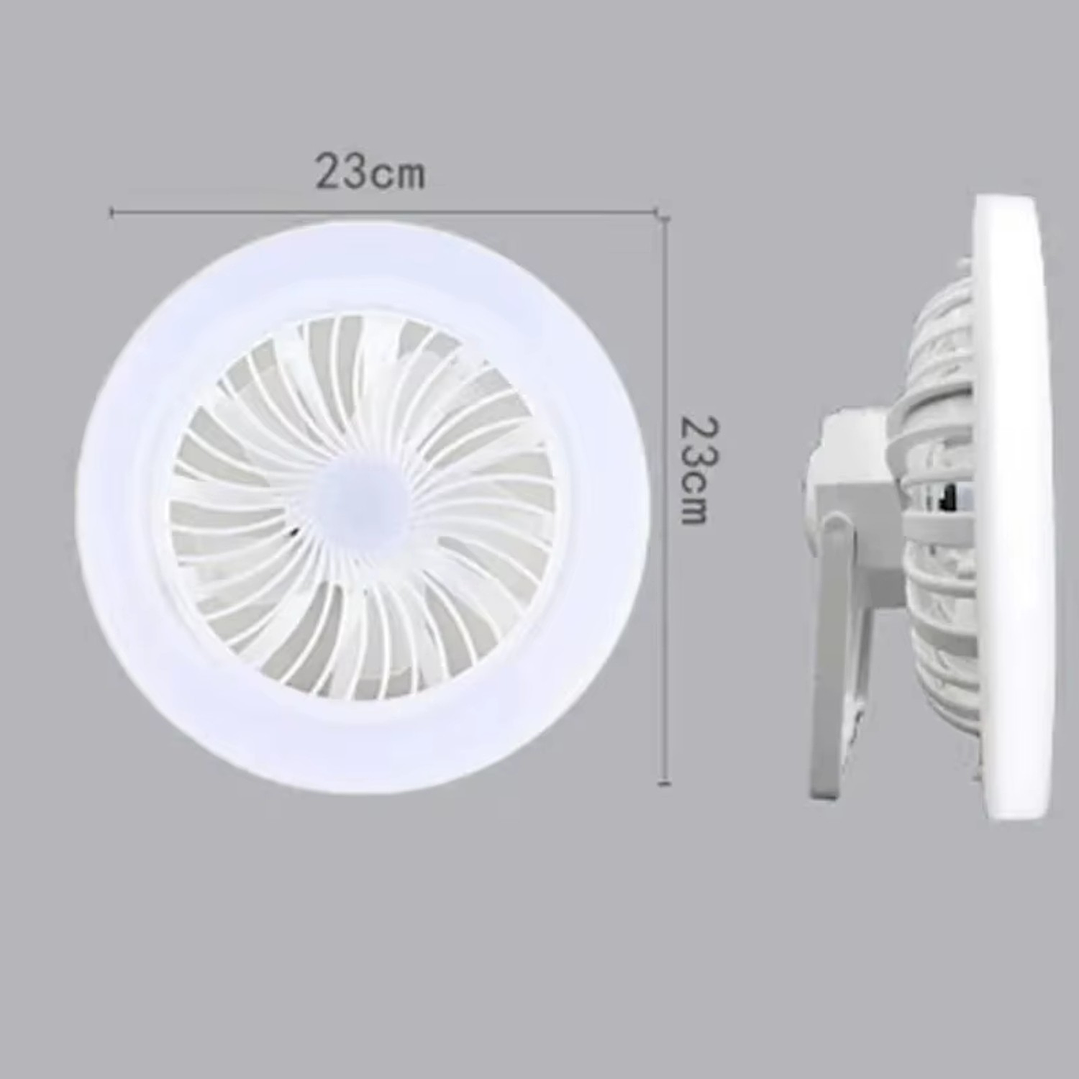 Ampolleta Camping Con Ventilador Recargable 23 cm 4