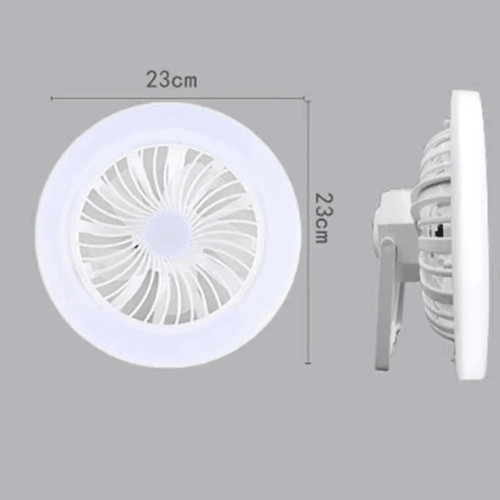 Ampolleta Camping Con Ventilador Recargable 23 cm 4