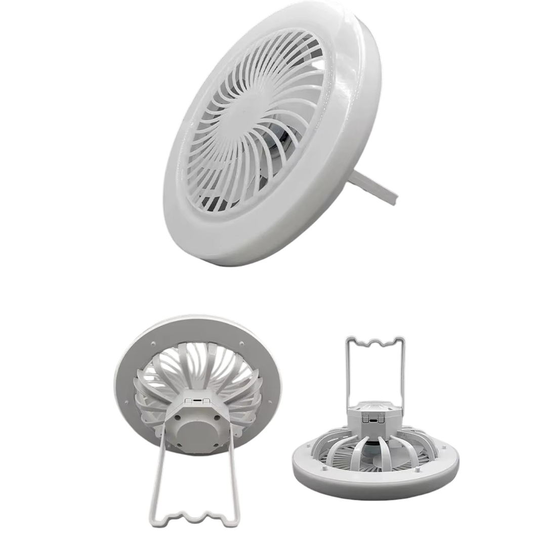 Ampolleta Camping Con Ventilador Recargable 23 cm 3