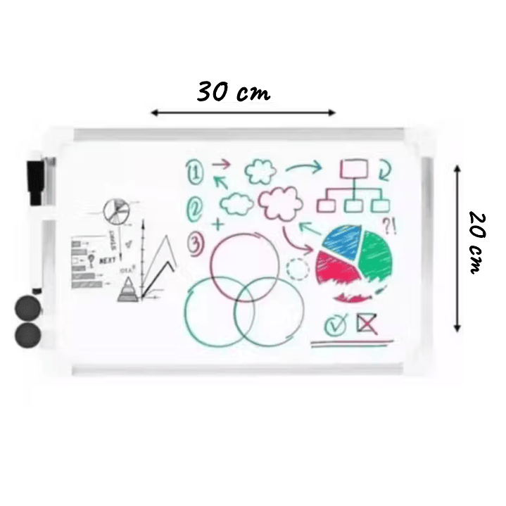Pizarra Plumon Doble Cara + Plumon 30 x 20 cm 1