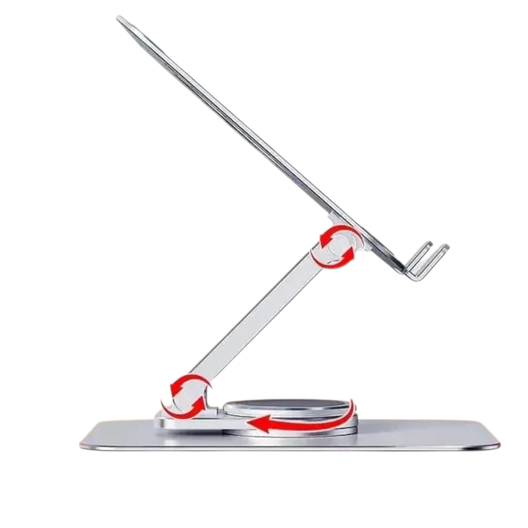 Soporte Tablet Giratorio 360° Metal Gris 2