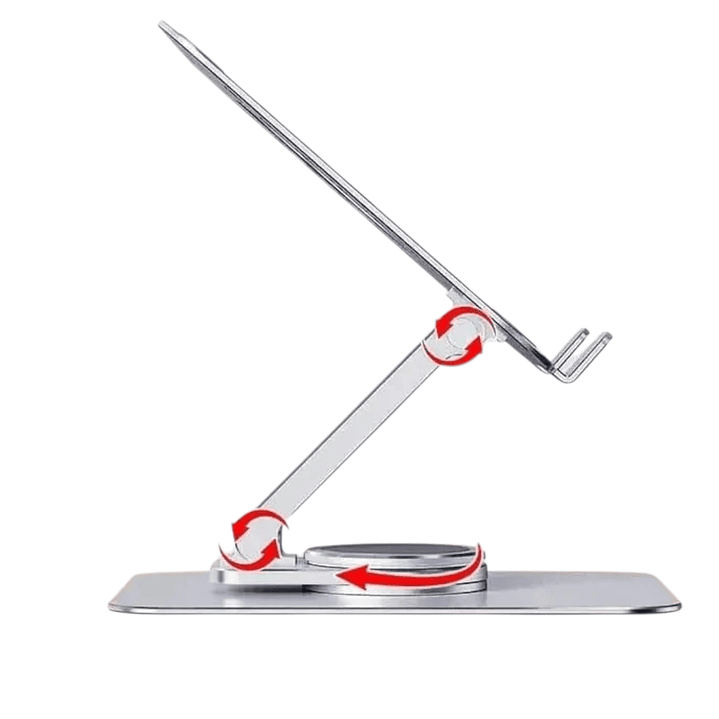 Soporte Tablet Giratorio 360° Metal Gris 2