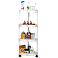Estante Organizador Con Rueda De 4 Niveles Para Baño Cocina Blanco - Miniatura 1