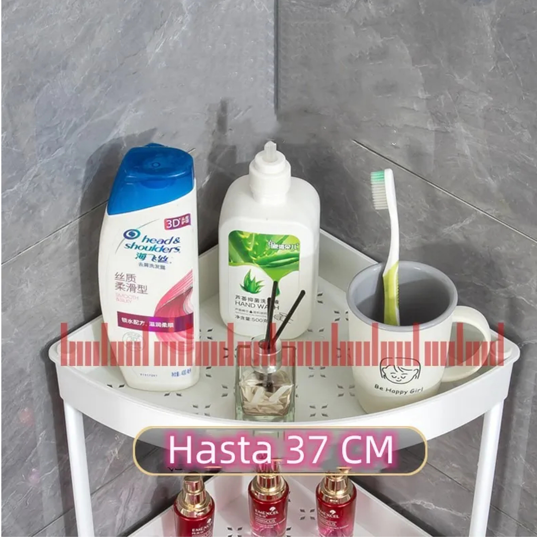 Estante Organizador Con Rueda De 4 Niveles Para Baño Cocina Blanco 4