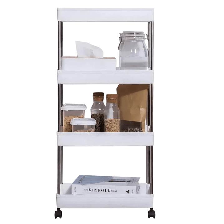 Carrito Organizador 4 Niveles Delgado Para Baño O Cocina 3