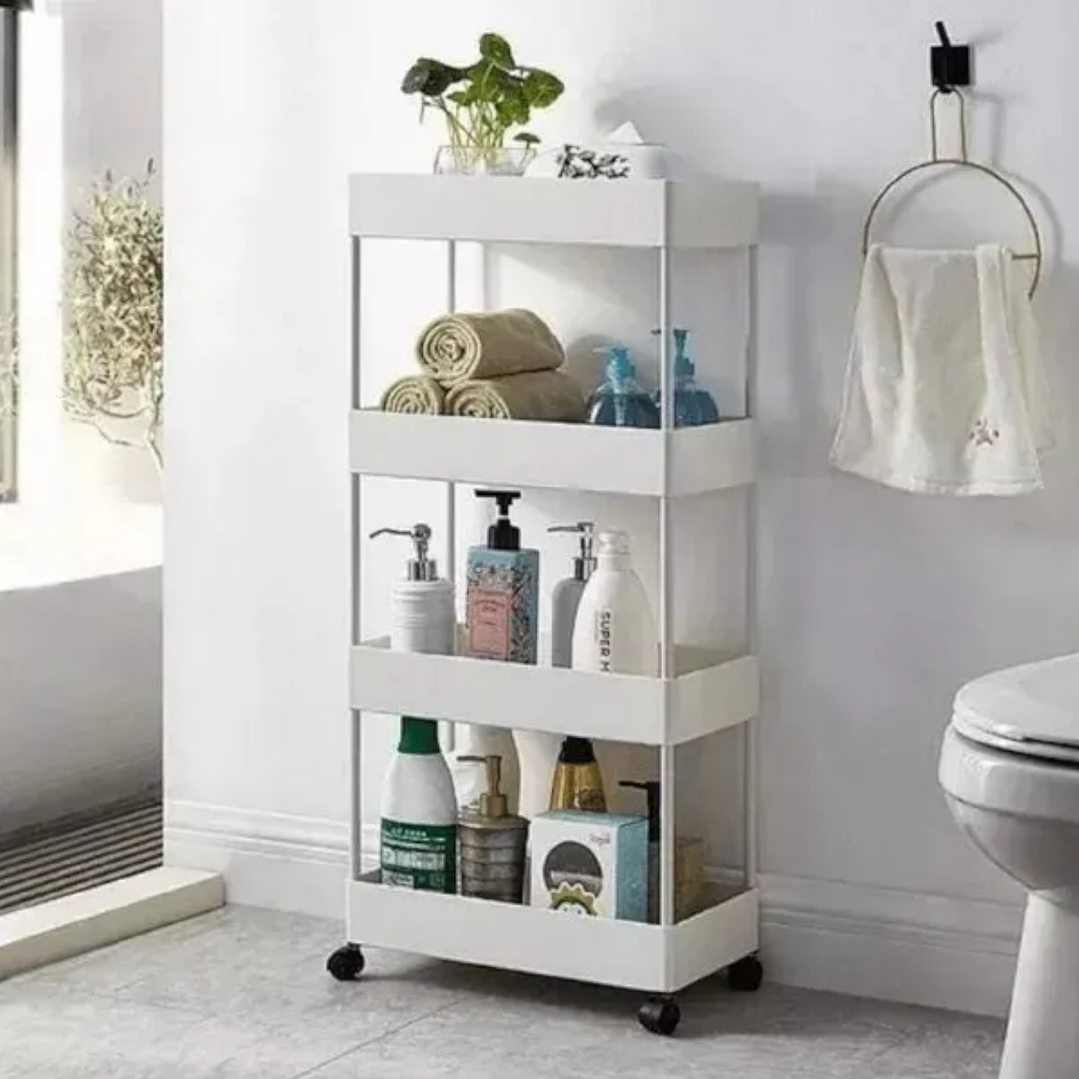 Carrito Organizador 4 Niveles Delgado Para Baño O Cocina 5