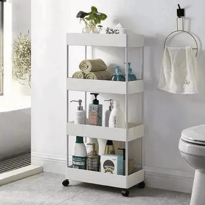 Carrito Organizador 4 Niveles Delgado Para Baño O Cocina 5