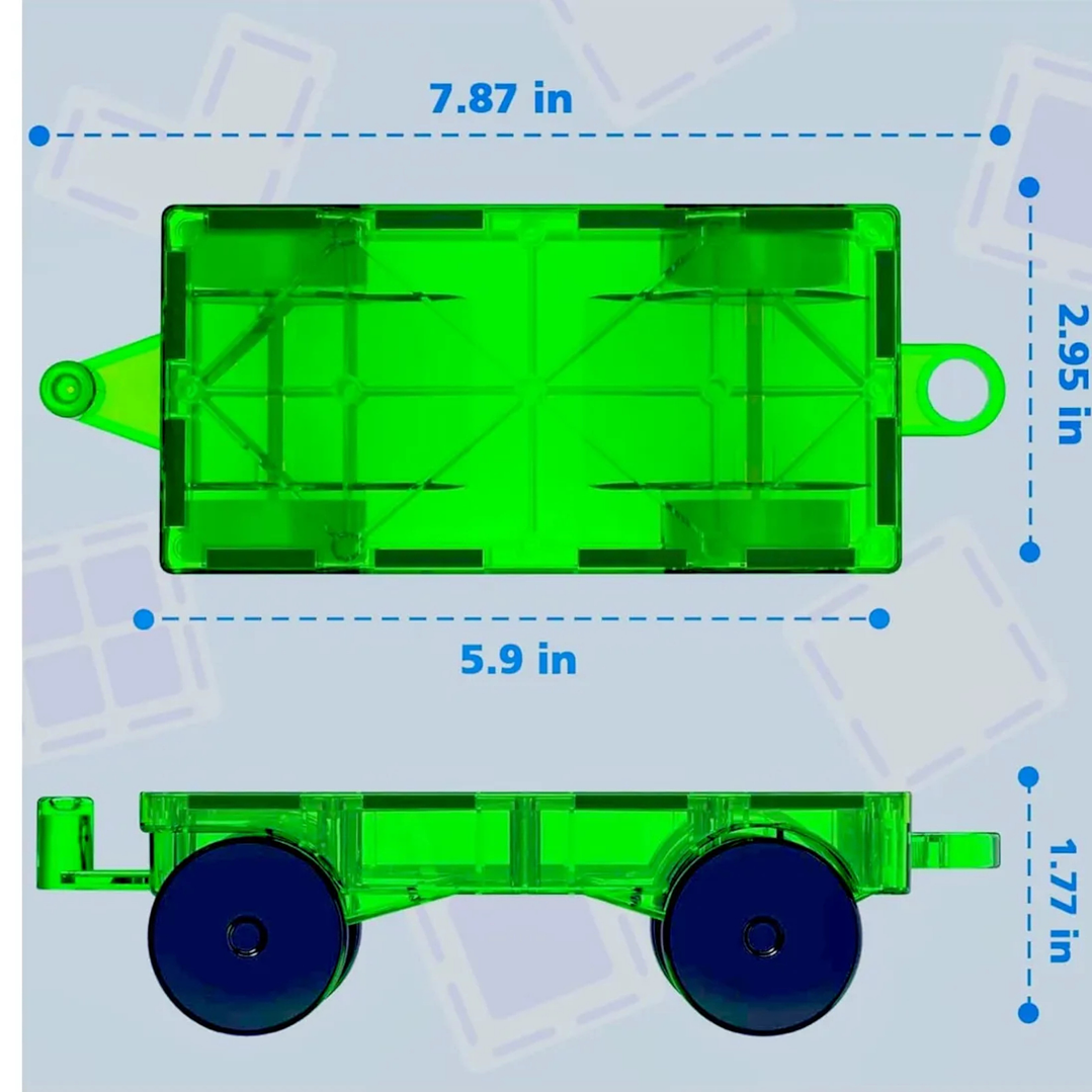 Bloques Magnéticos 43 Pcs Construcción Auto 3