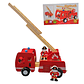 Camión De Bombero Madera Didactico 30 cm + Accesorios - Miniatura 2