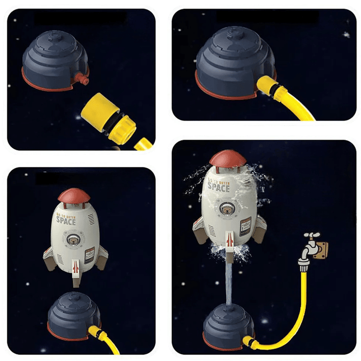 Cohete Lanza Agua Rociador Juguete 3