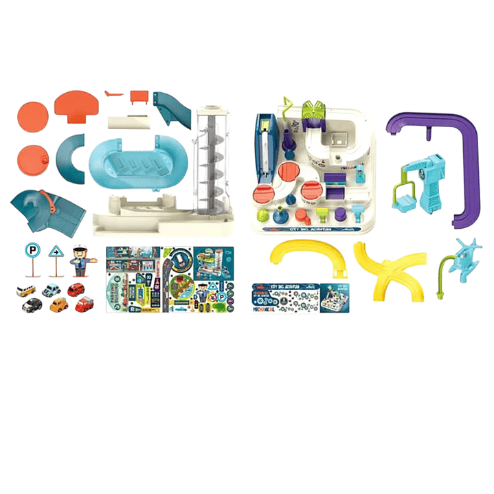 Pista De Autos Con Estacionamientos y Ascensor + Accesorios 4