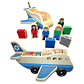 Juguete Avión De Madera 24 cm Didáctico + Accesorios - Miniatura 1