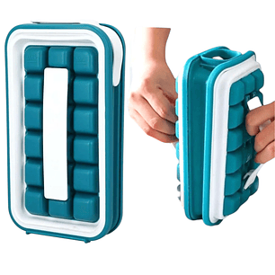 Cubetera Hielera Molde De Cubos Plegable 