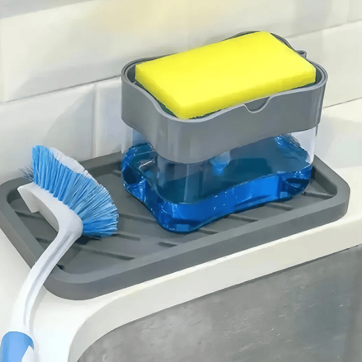 Dispensador De Lavaloza Con Soporte De Esponja 2