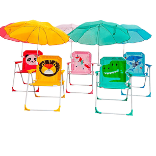 Silla Plegable Con Quitasol Infantil