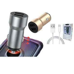 Cargador de Auto + Cable Tipo C