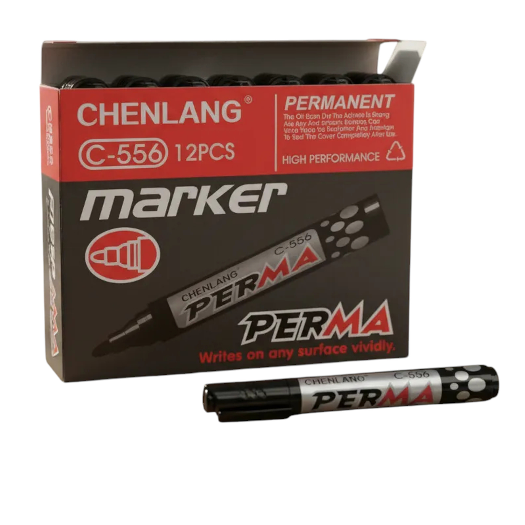 Caja 12 Pcs Plumón Permanente  2